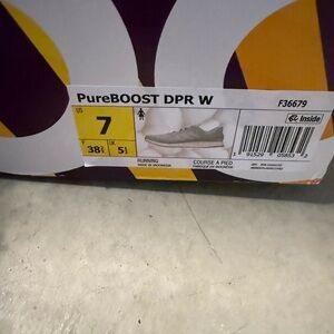 Adidas PureBOOST DPR W Running Shoes in Gray and Yellow